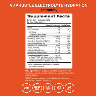 VitaHustle® Electrolyte Hydration  - Immunity (Orange) - VitaHustle.com - Kevin Hart