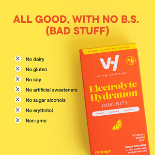 VitaHustle® Electrolyte Hydration  - Immunity (Orange) - VitaHustle.com - Kevin Hart