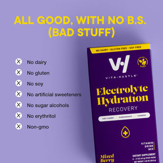 VitaHustle® Electrolyte Hydration - Recovery (Mixed Berry) - VitaHustle.com - Kevin Hart