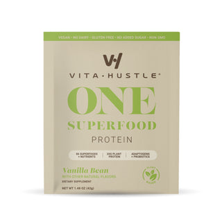 VitaHustle ONE Superfood Protein Single Serve Packs - 10 count - VitaHustle.com - Kevin Hart