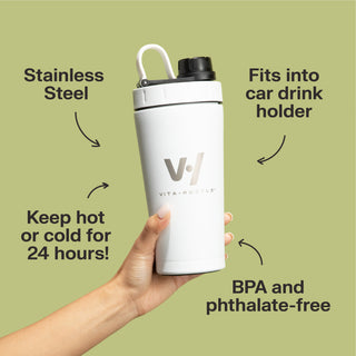 Shaker Bottle Stainless Steel  | 20 OZ - VitaHustle.com - Kevin Hart