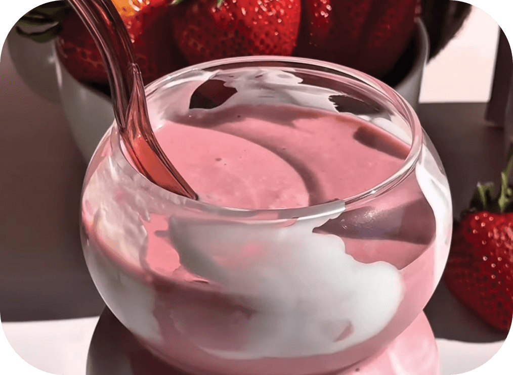 Strawberry Coconut Cloud Smoothie
